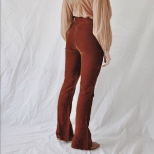 vintage 1960's velvet flares